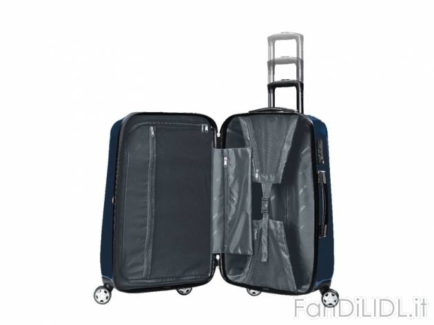 Trolley in policarbonato argento o blu, 2 pezzi , prezzo 99,00 &#8364; per Al ...