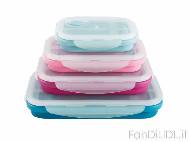 Contenitori salvafreschezza in silicone, 4 pezzi , prezzo 11.99 &#8364; 
- ...