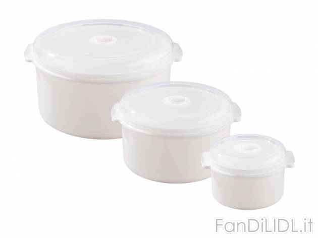 Set contenitori per microonde, 3 pezzi , prezzo 3.99 &#8364; 
- Con chiusura ...