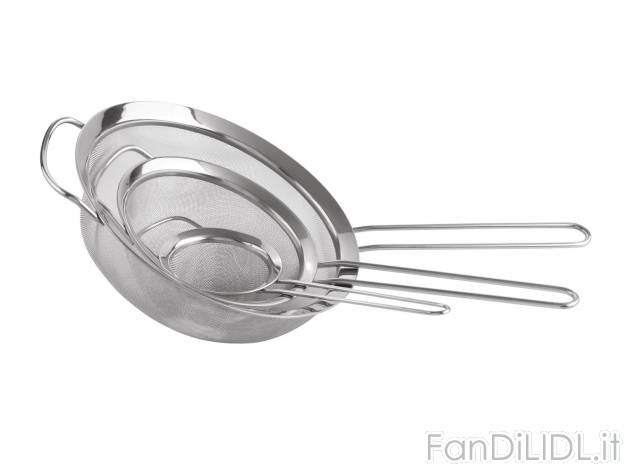 Set colini, 3 pezzi , prezzo 7.99 &#8364; 
- In rete di acciaio fine
- Con ...
