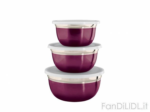 Set ciotole , prezzo 6.99 &#8364; per Al set 
- Adatte per frigo e congelatore
- ...