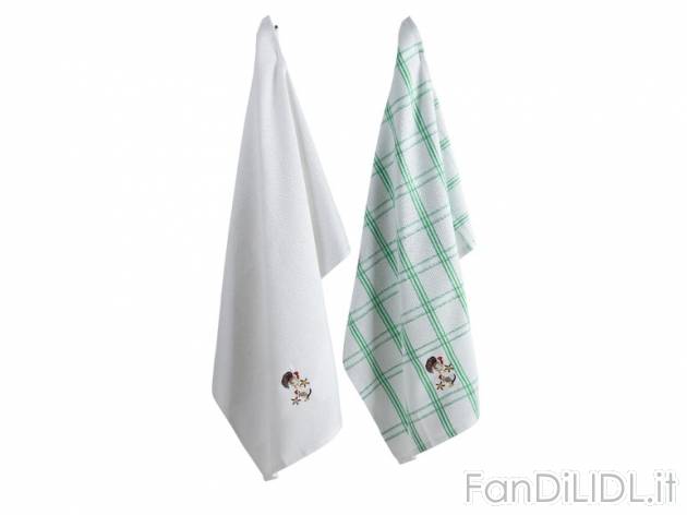 Asciugapiatti ricamati 45 x 75 cm Ernesto, prezzo 3,99 &#8364; per Alla confezione ...