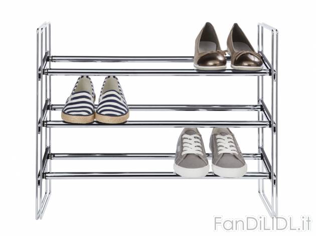 Scarpiera estensibile , prezzo 12.99 &#8364; 
- In metallo cromato
- Con 3 ...