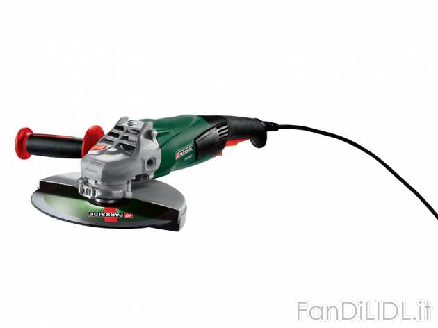 Smerigliatrice angolare Parkside, prezzo 39,99 &#8364; per Alla confezione 
- ...