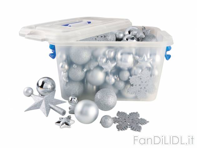 Set decorazioni per albero di Natale con catena luminosa , prezzo 19.99 &#8364; ...
