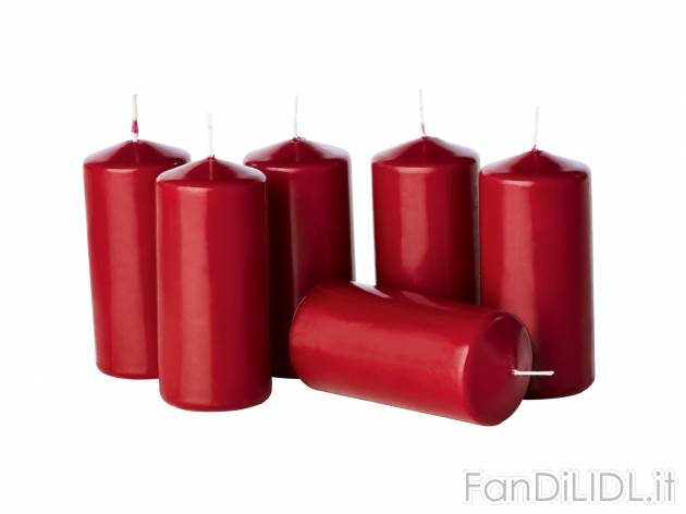 Set candele, 2, 4 o 6 pezzi , prezzo 3.99 &#8364; 
- 2 pezzi - c. 7,5 x 15 ...
