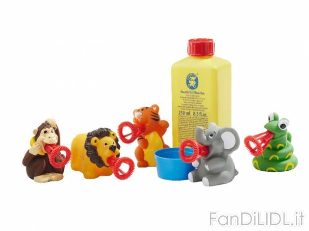 Bolle di sapone , prezzo 4,99 &#8364; per Alla confezione 
- Con diversi animali ...