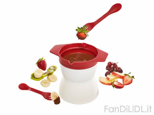 Set in silicone per fonduta di cioccolato o stampi per cioccolatini , prezzo 4.99 ...