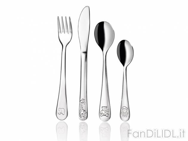 Set posate per bambini Ernesto, prezzo 3,99 &#8364; per Al set 
- Con divertenti ...