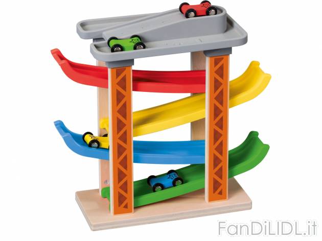 Pista da corsa, gioco ad incastro, valigetta di costruzioni o gioco delle ruote ...