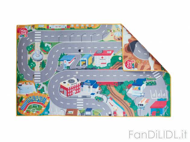 Tappeto gioco,150x90 cm , prezzo 9.99 &#8364;  
-  Disegnato su entrambi i lati
