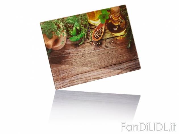 Tagliere in vetro Ernesto, prezzo 4,99 &#8364; per Alla confezione 
- Dimensioni: ...