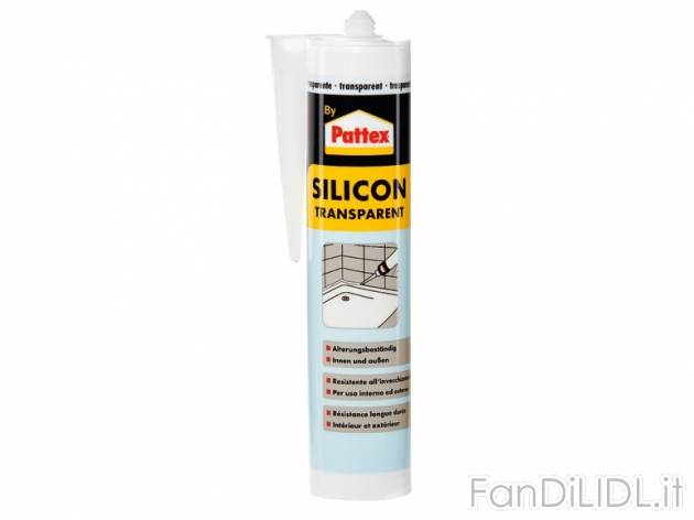 Silicone trasparente o bianco 310 ml , prezzo 1,99 &#8364; per Alla confezione ...