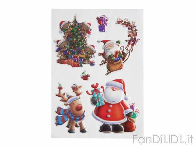 Adesivi natalizi 3D , prezzo 2.49 &#8364;
