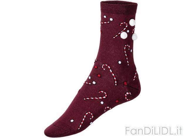 Calze natalizie da donna, 3 paia , prezzo 2.99 &#8364;