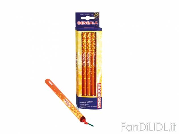 Bengala , prezzo 2,99 &#8364; per Alla confezione 
-  10 pezzi
-  Pioggia dorata