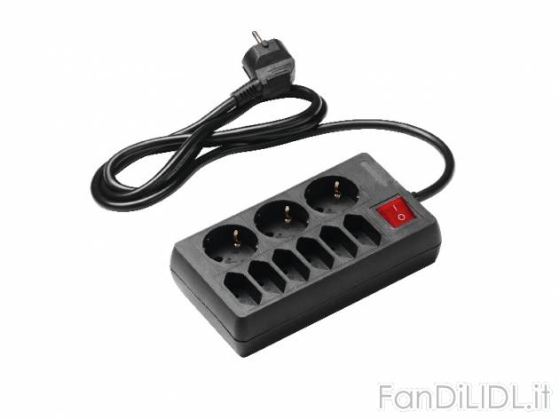 Presa multipla Powerfix, prezzo 3,99 &#8364; per Alla confezione 
- Interruttore ...