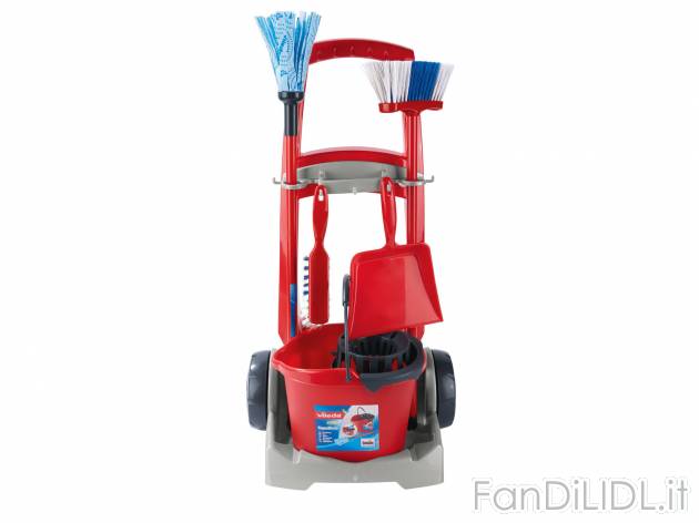 Carrello delle pulizie o aspirapolvere giocattolo 