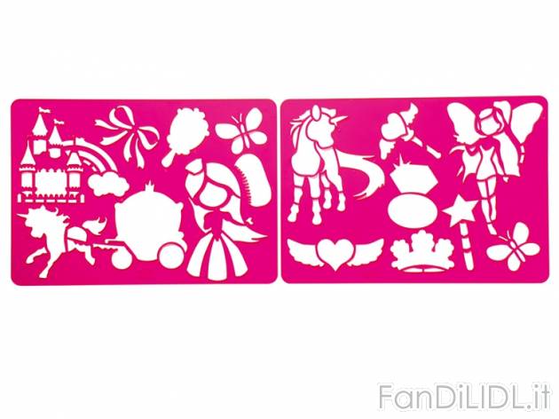 Set sagome per disegno , prezzo 2,99 &#8364; per Alla confezione 
- Per disegnare ...