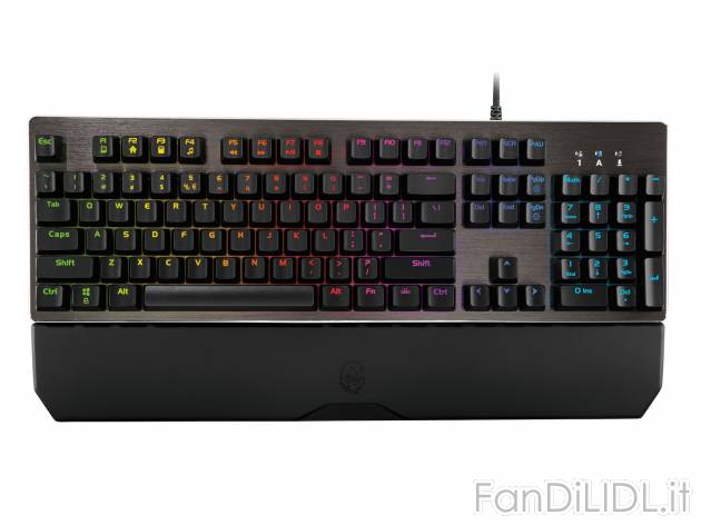 Tastiera Gaming , prezzo 34.99 &#8364; 
- Appoggio staccabile
- Con effetto ...