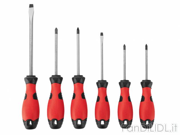 Set cacciaviti, 6 pezzi , prezzo 6.99 &#8364; 
- Punte magnetiche
- In acciaio ...