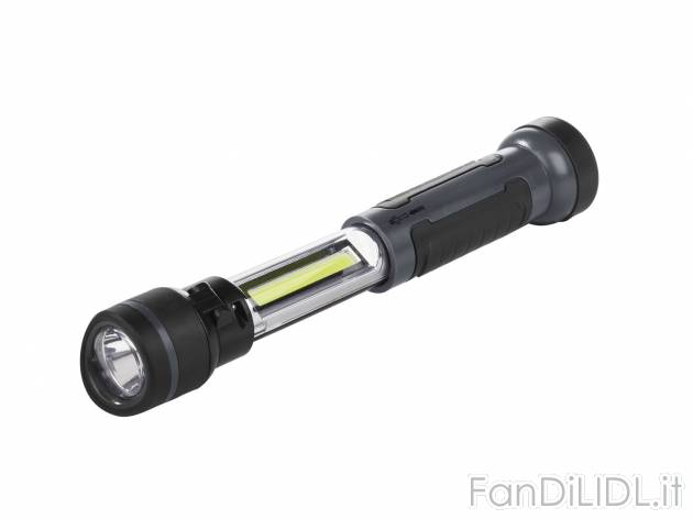 Torcia telescopica LED da lavoro , prezzo 7.99 &#8364; 
- Torcia frontale con ...