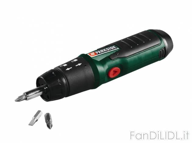 Cacciavite a batteria Parkside, prezzo 9,99 &#8364; per Alla confezione 
- Bloccaggio ...