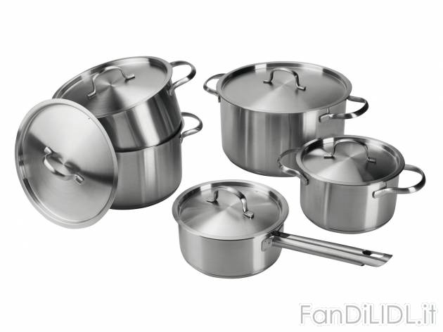Set pentole, 10 pezzi , prezzo 69.00 &#8364; 
- In acciaio
- Spessore del ...
