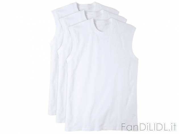Canotta da uomo, 3 pezzi Livergy, prezzo 7,99 &#8364; per Alla confezione 
- ...