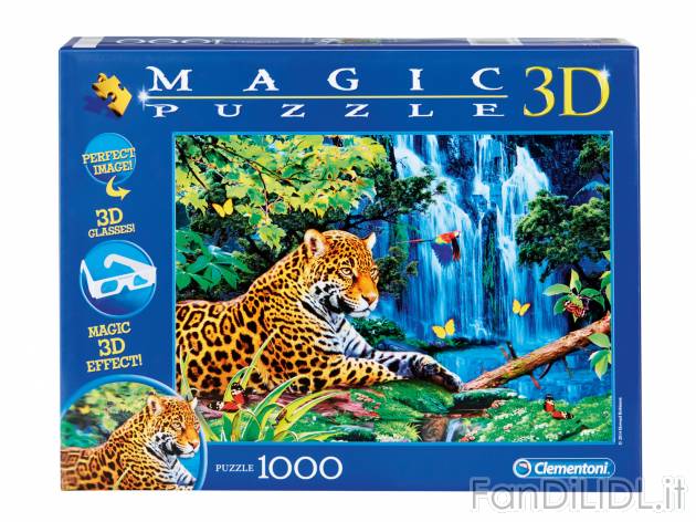Puzzle 3D o fluorescente, 1000 pezzi , prezzo 3.99 &#8364;