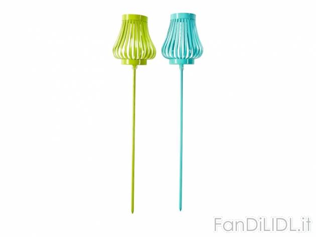 Portalumini da giardino in metallo Melinera, prezzo 4,99 &#8364; per Alla confezione
