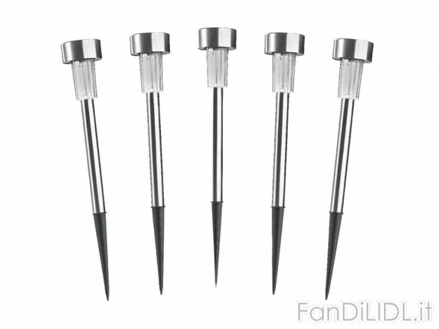 Lampada da giardino LED ad energia solare Livarno Lux, prezzo 7,99 &#8364; per ...