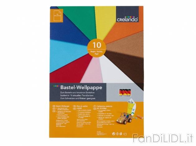 Blocco carta/cartoncini colorati/ondulati , prezzo 2,49 &#8364; per Alla confezione