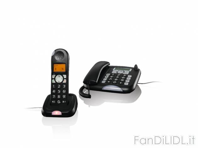 Set telefono fisso con cordless , prezzo 49,99 &#8364; per Al set 
- Funzione ...