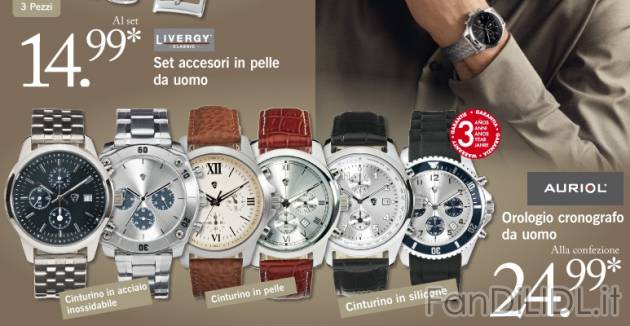 Orologio cronografo da uomo , prezzo 24,99 &#8364; per Alla confezione 
- A ...