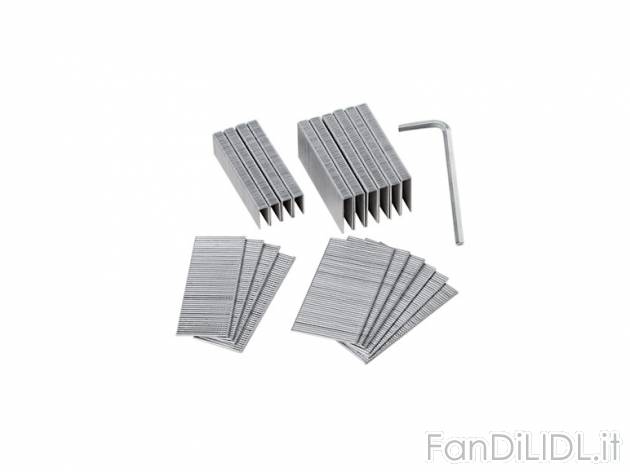 Set di graffe e chiodi per pistola sparapunti Parkside, prezzo 2,99 &#8364; ...