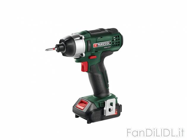 Avvitatore a percussione ricaricabile Parkside, prezzo 59,99 &#8364; per Alla ...