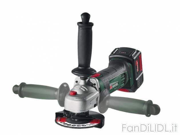 Smerigliatrice angolare ricaricabile Parkside, prezzo 69,99 &#8364; per Alla ...