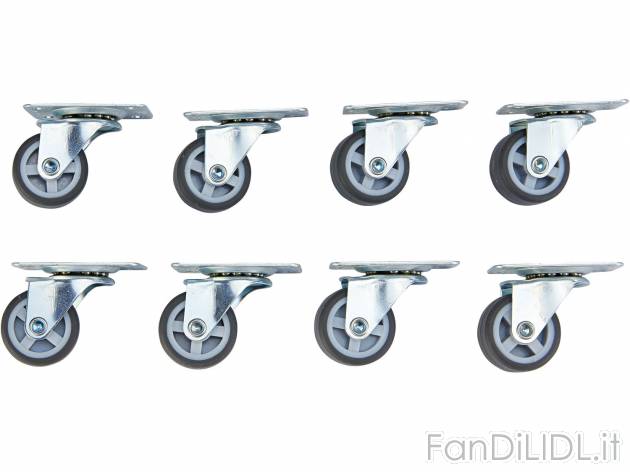 Set rotelle per mobili, 4 o 8 pezzi , prezzo 5.99 &#8364; 
8 PEZZI
- Orientabili ...