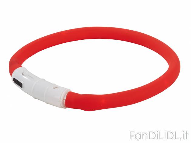 Collare luminoso LED , prezzo 4.99 &#8364; 
- Si accende/spegne con la pressione ...