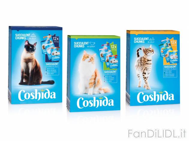 Bocconcini per gatto multipack , prezzo 2.19 &#8364; 
- In salsa o in gelatina, ...