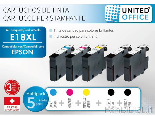 Cartucce Multipack per stampanti Epson o HP , prezzo 14.99 &#8364;