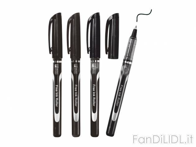 Penne roller, 4 pezzi , prezzo 1.49 &#8364;  
-  Spessore del tratto: 0,4-0,6 mm
