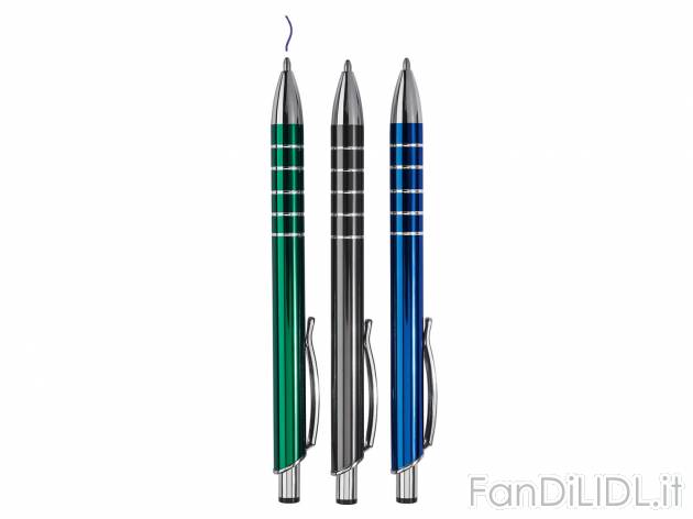 Penne a sfera in metallo, 3 pezzi , prezzo 2.99 &#8364; 
- Spessore del tratto: ...
