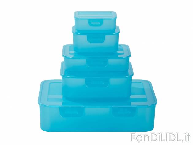 Set contenitori salvafreschezza, 5 pezzi , prezzo 3.99 &#8364; 
- Coperchi ...