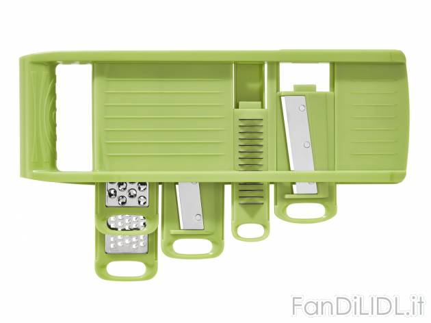 Grattugia multifunzione , prezzo 6.99 &#8364;  
-  Con 5 inserti