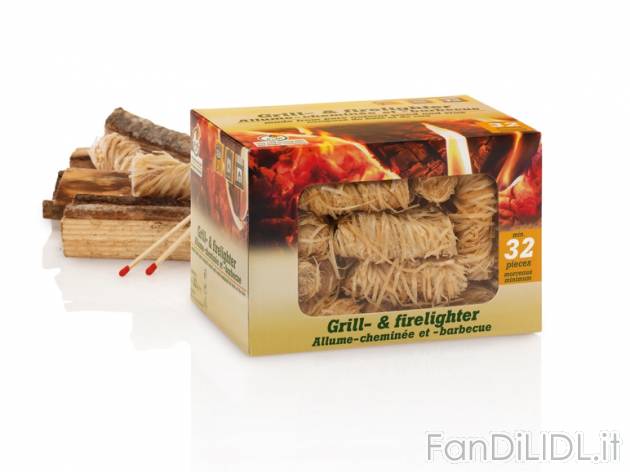 Accendifuoco ecologico per caminetti e grill, 32 pezzi , prezzo 2,49 &#8364; ...