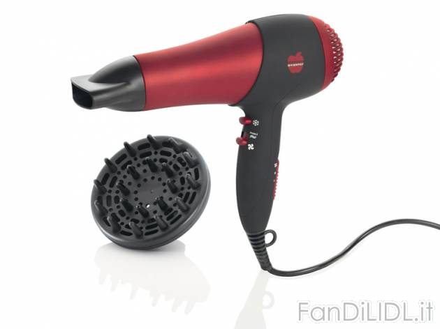 Asciugacapelli , prezzo 12,99 &#8364; per Alla confezione 
- 3 livelli di temperatura
- ...