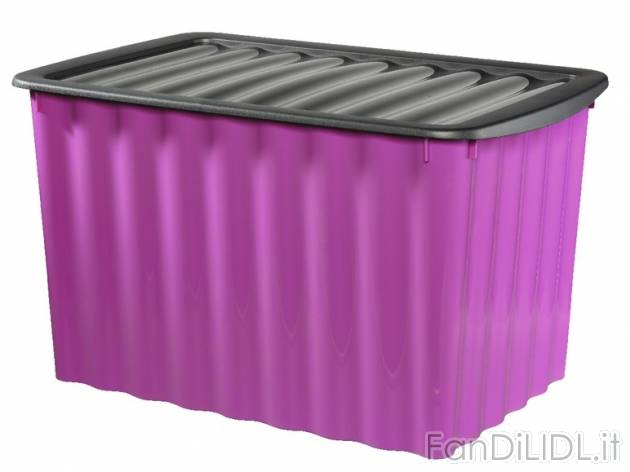 Box con coperchio 58 l Ordex, prezzo 7,99 &#8364; per Alla confezione 
- Dimensioni: ...