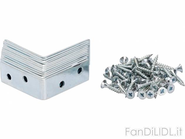 Set staffe angolari o piatte , prezzo 1.99 &#8364;  
-  In acciaio zincato